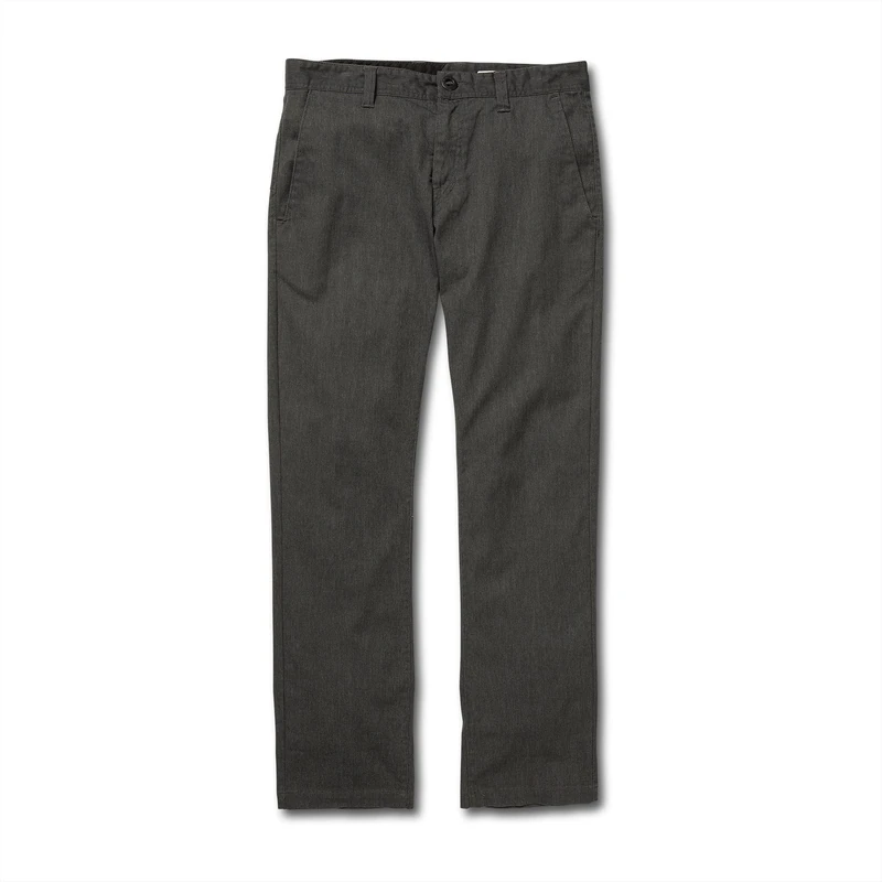 Volcom Men's Frickin Modern Fit Stretch Chino Pant, Charcoal Heather 1, 29W x 30L