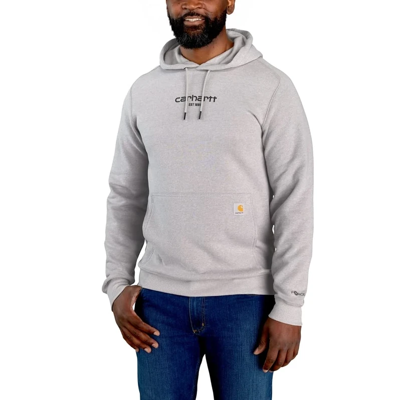 Carhartt Mens Lightweight Logo Relaxed Fit Graphic Hoodie