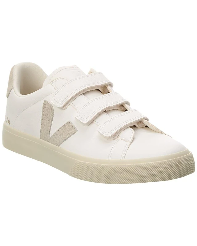 Veja Recife Men's Chromefree Leather Three Strap Trainers (Natural, Size 6)