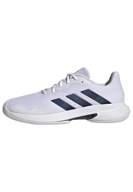 adidas Men's CourtJam Control Tennis Shoes, Cloud White/Team Navy/Cloud White, 8.5 UK