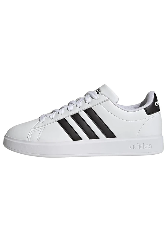adidas Women's Grand Court Cloudfoam Lifestyle Court Comfort Shoes, Cloud White / Core Black / Core Black, 5.5 UK