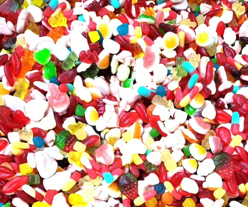 Pick & Mix sweets 1kg Premium quality Jelly Sweets - 10 varieties Large Retro Candy Assortment Pick and Mix Sweets Bag - Pick n Mix Sweets for Children, Adults, Christmas, Easter, Birthday parties