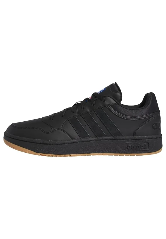 adidas Men's Hoops 3.0 Low Classic Vintage Shoes, Core Black/Core Black/Cloud White, 3.5 UK