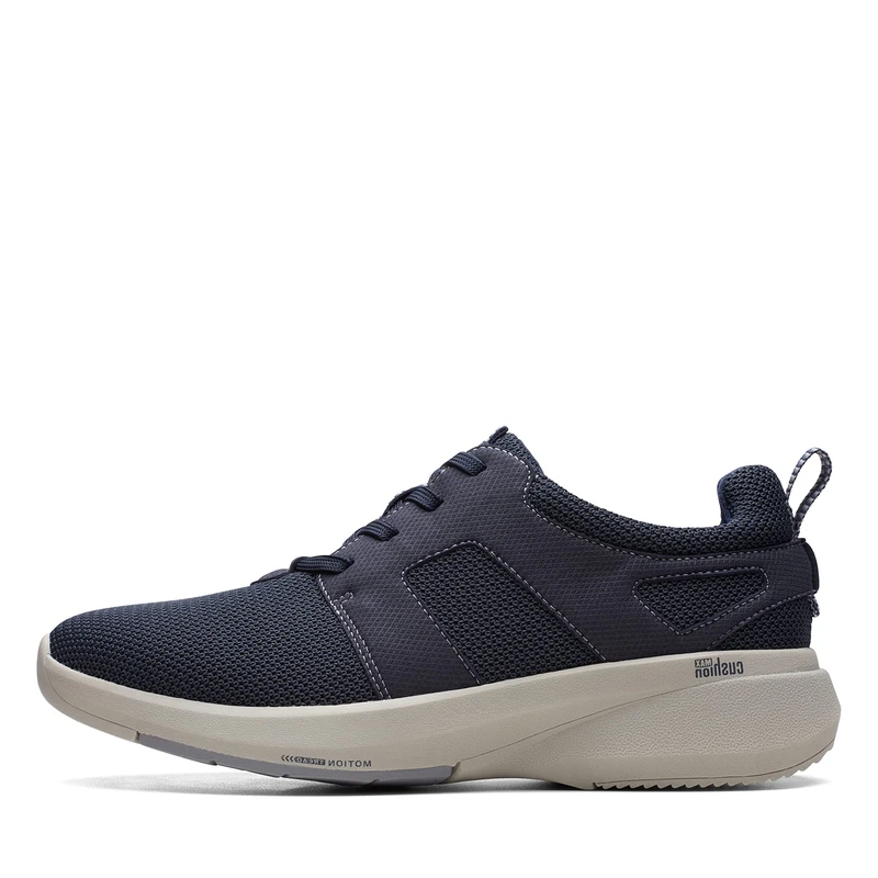 Clarks Men's Lehman Tie Trainers, Navy, 7 UK