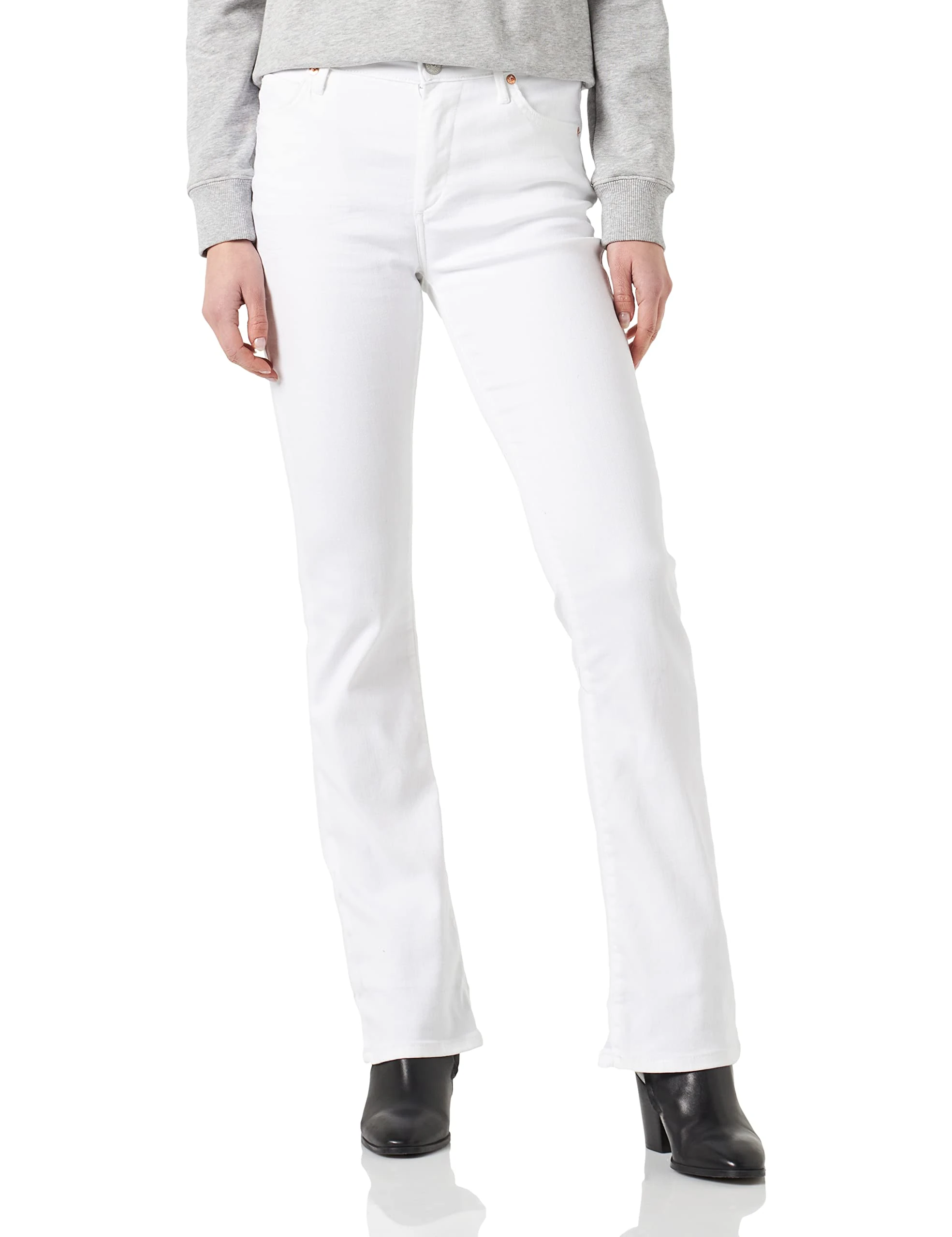 True Religion Women's Becca Jeans, White, 24 W