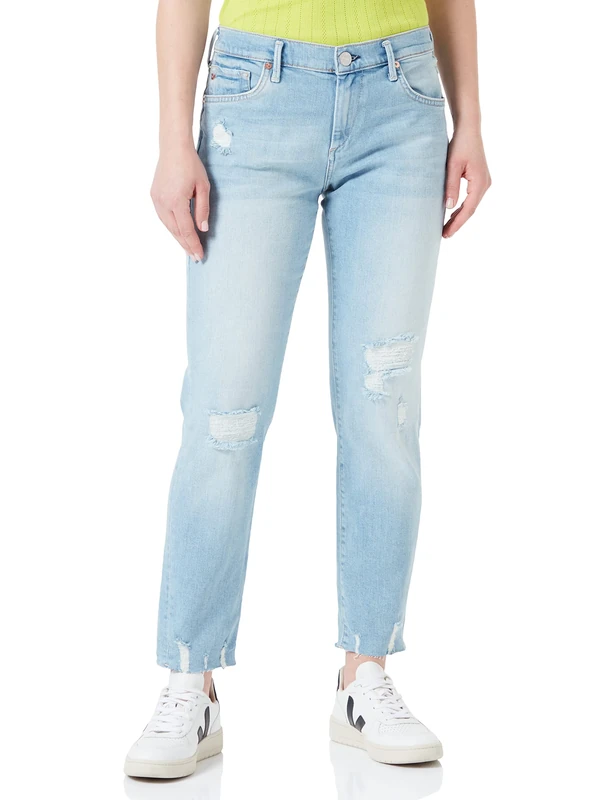 True Religion Women's LIV Jeans, Blue, Regular, Blue, 32W - Image 1