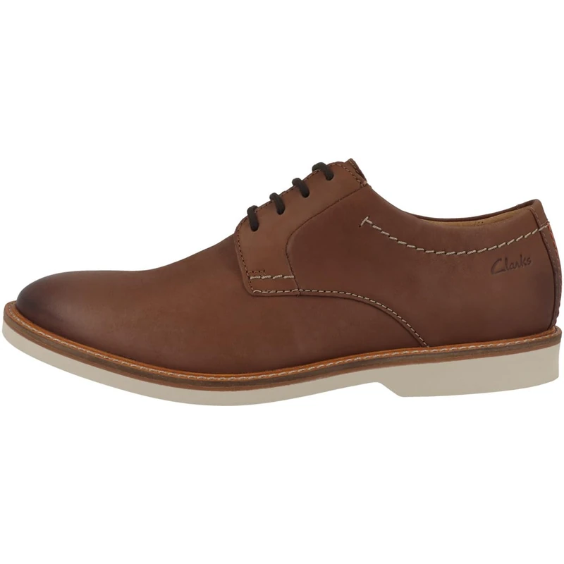 Clarks Men's Atticus Lt LaceOxford, Dark Tan Lea, 9.5 UK