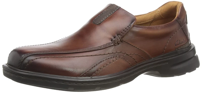 Clarks Men's Gessler StepOxford, Dark Tan Lea, 7 UK