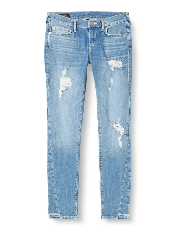 True Religion Women's Hall Triangle Jeans, Blue, 24 W
