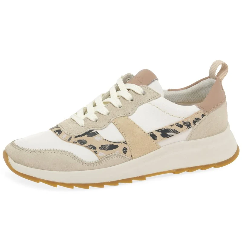 Clarks Women's Dashlite Jazz Sneaker, White Interest, 7 UK - Image 1