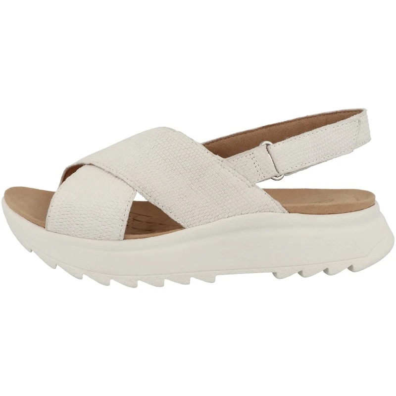 Clarks Women's Dashlite WishSandal, Off White Combi, 7.5 UK