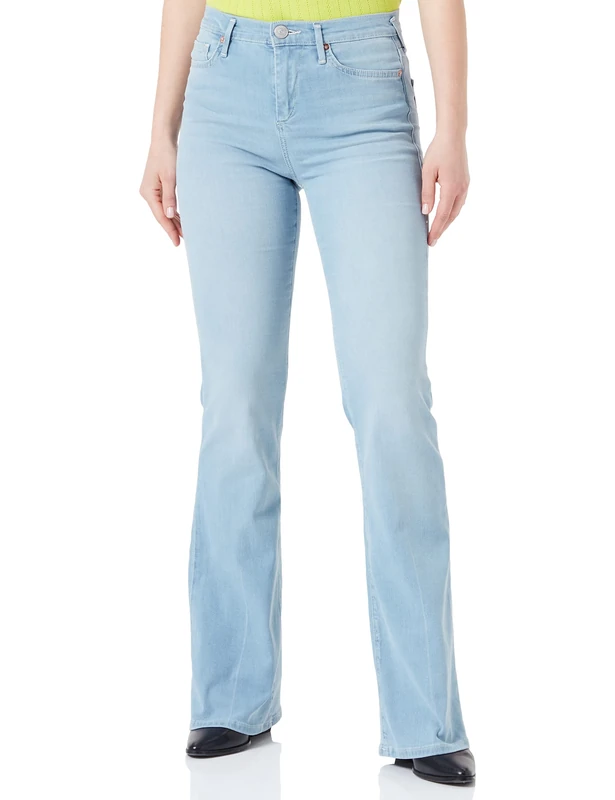 True Religion Women's Highrise Flare Jeans, Blue, 31 W