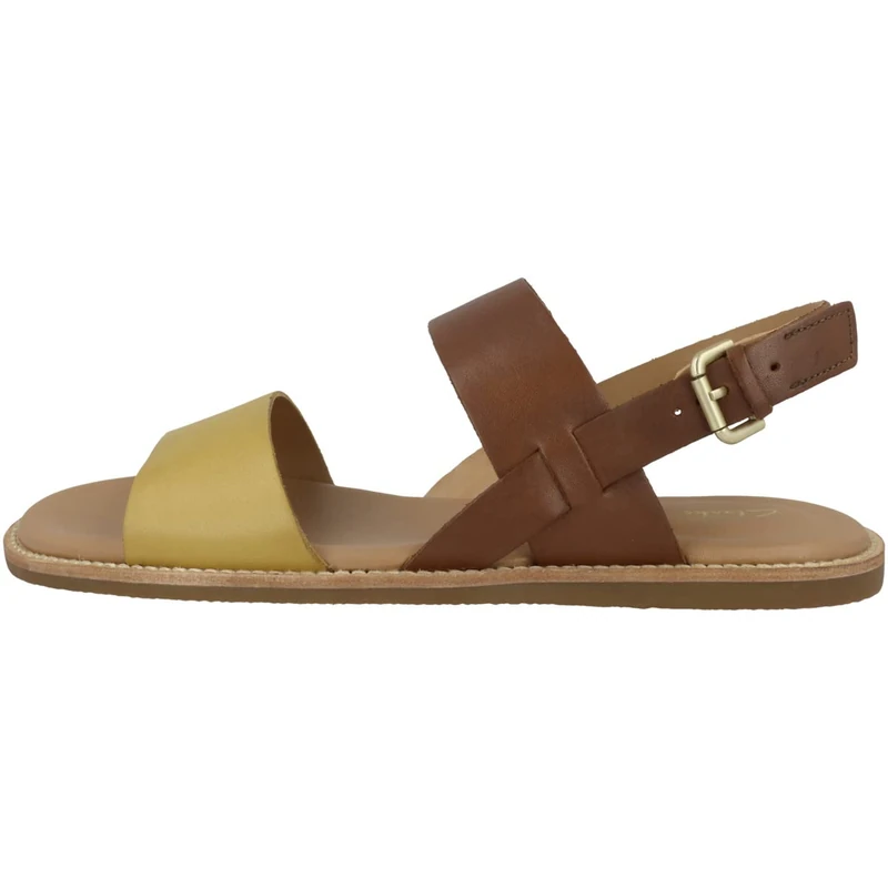 Clarks Women's Karsea Strap Sandal, Tan Combi, 7 UK