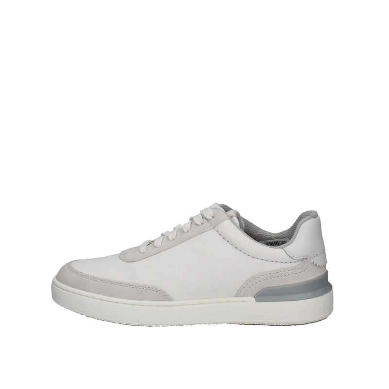 Clarks Men's Courtlite Tor Basketball, White Canvas, 9 UK