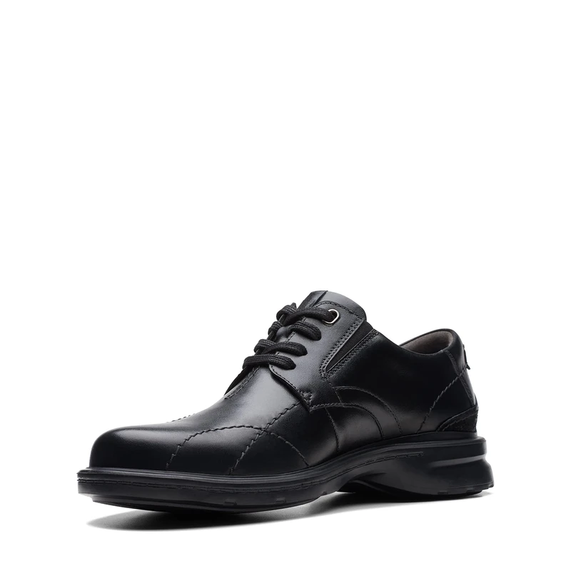Clarks Men's Gessler Lace Oxford, Black (Black Leather), 9.5 UK