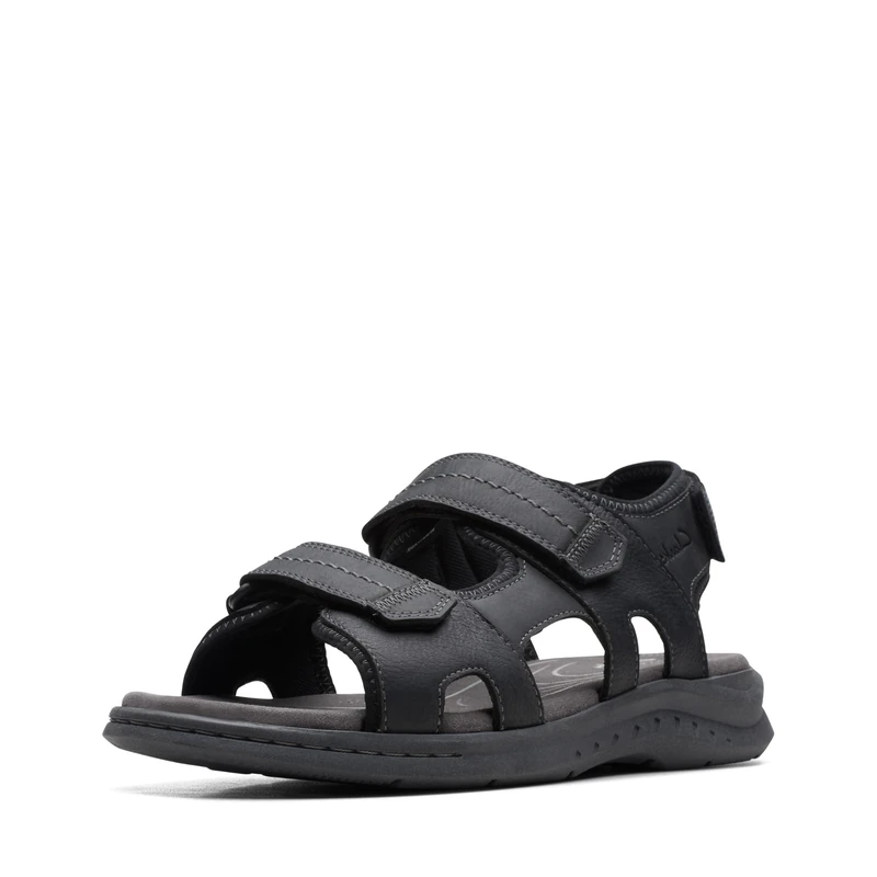 Clarks Men's Walkford WalkSport Sandals, black, 44.5 EU
