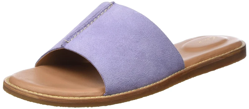 Clarks Women's Karsea MuleSlide Sandal, Lilac Suede, 6 UK