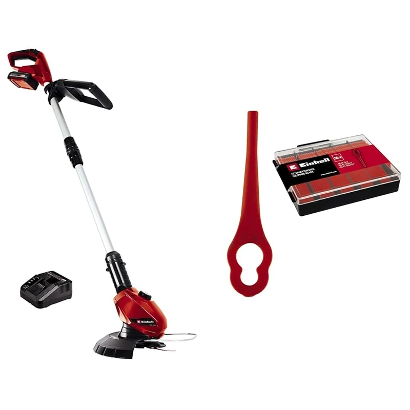 Einhell GC-CT 18 Li Power X-Change 18V Cordless Strimmer With Battery and Fast Charger & 3405736 Replacement Blade Box PXC Trimmer