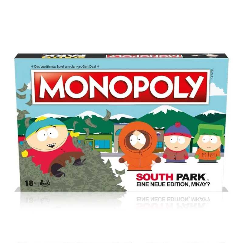 Winning Moves - Monopoly - Southpark - Board Game - Age 18+ - German, 2 Players