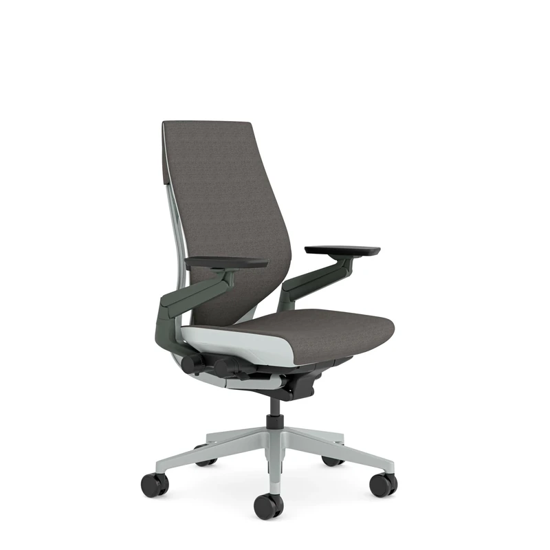 Steelcase Gesture Ergonomic Office Chair With 360° Armrests And 3D Live Back Lumbar Support Mocca; Made in Europe