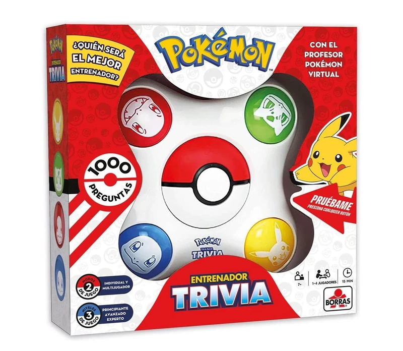 BORRAS 19441 Pokémon Trivia, Assorted