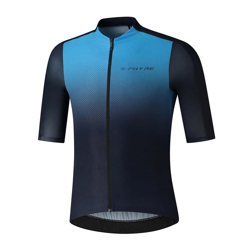 Shimano Clothing Men's, S-PHYRE FLASH Jersey, Blue, Size L