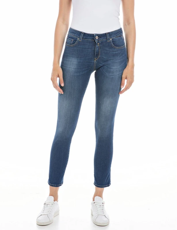 REPLAY Women's WA429 Faaby 99 Denim Jeans, Medium Blue 009-1, 25W / 28L
