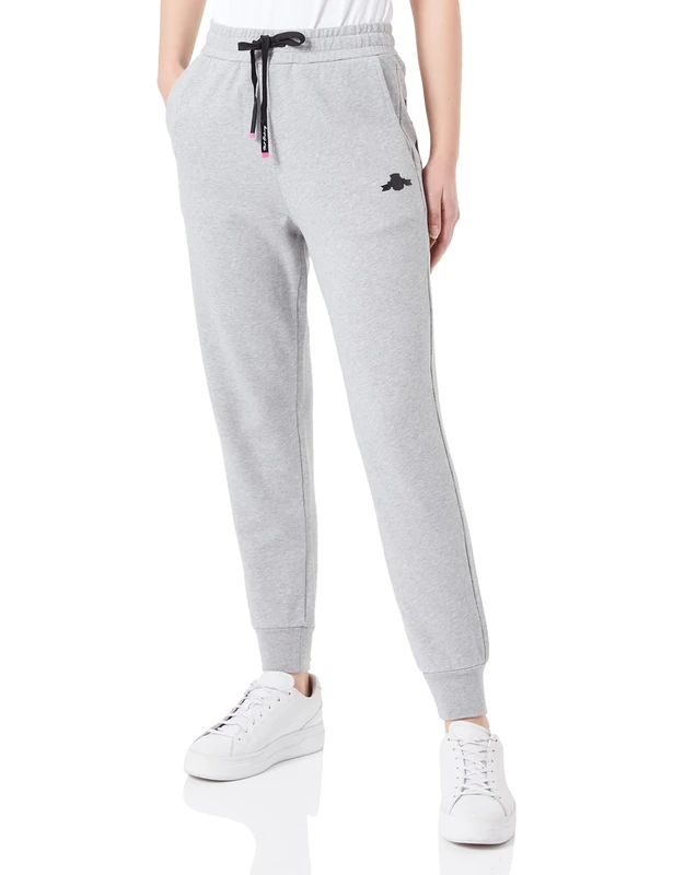 REPLAY Women's W8055D Pure Logo Casual Pants, Melange Grey M08, S