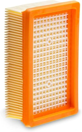 1 x Kärcher Vacuum Cleaner Filter [WD4, WD5, WD6/MV4, MV5, MV6] - 3 x Pleated Flat Filters for Dust/Odour Allergy [WD 4 5 6 MV] 1ELEMENT