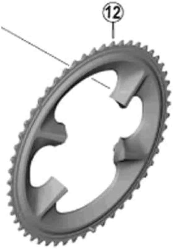 Shimano Spares FC-R9200 chainring, 54T-NJ