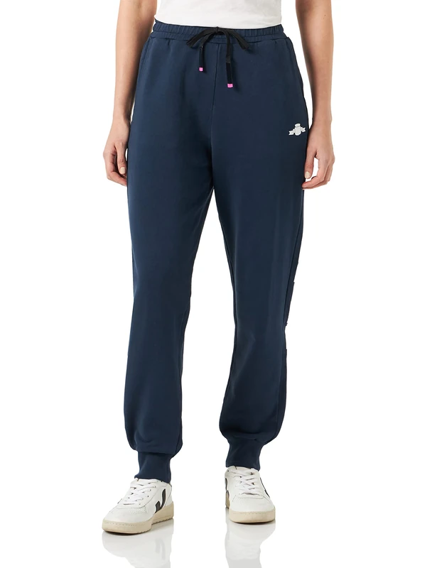 REPLAY Women's W8055D Pure Logo Casual Pants, Blue 085, XXS