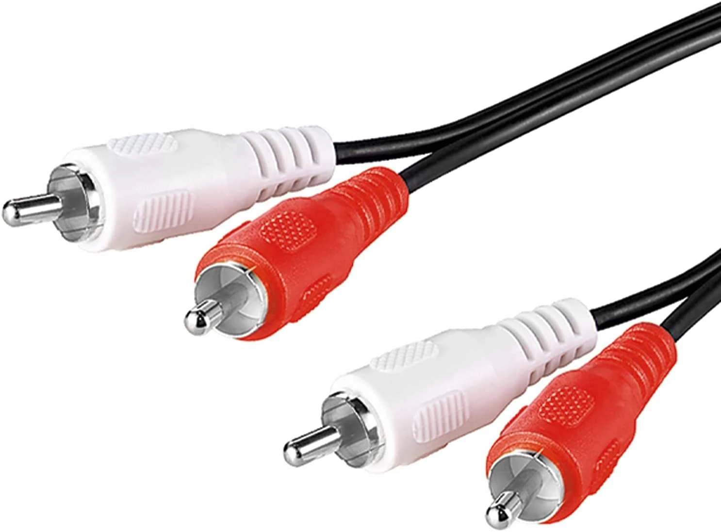 Pencilupnose 2RCA to 2RCA Cable 1m, 2 RCA Male to 2 RCA Male Stereo Audio Cable for Home Theater, HDTV, Gaming Consoles, Hi-Fi Systems