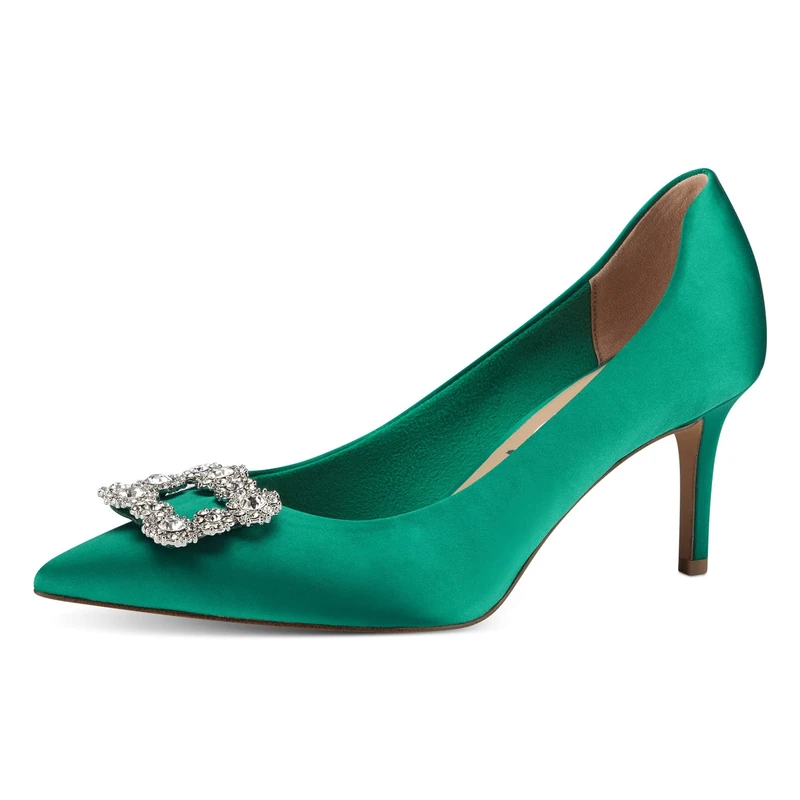 Tamaris Women's 1-1-22430-20 Court Shoes, Green, 4 UK - Image 1