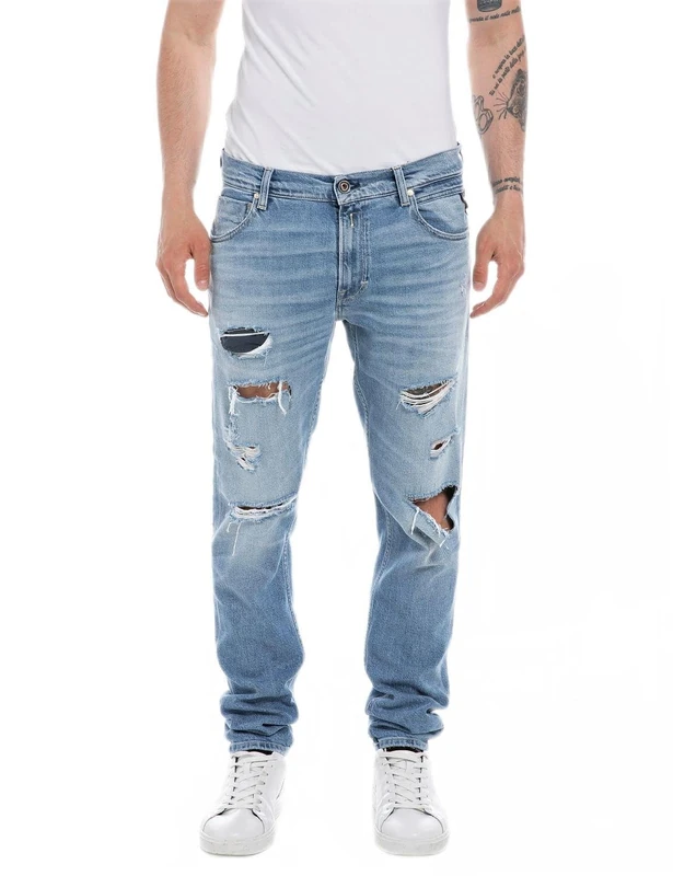 REPLAY Adult M1021 Mickym Jeans, Light Blue 010-1, 33W / 36L