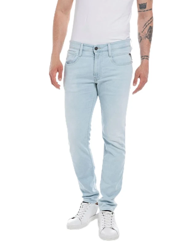 REPLAY Men's M914 Anbass X-Lite Plus Jeans, Superlight Blue 011, 29W / 32L - Image 1