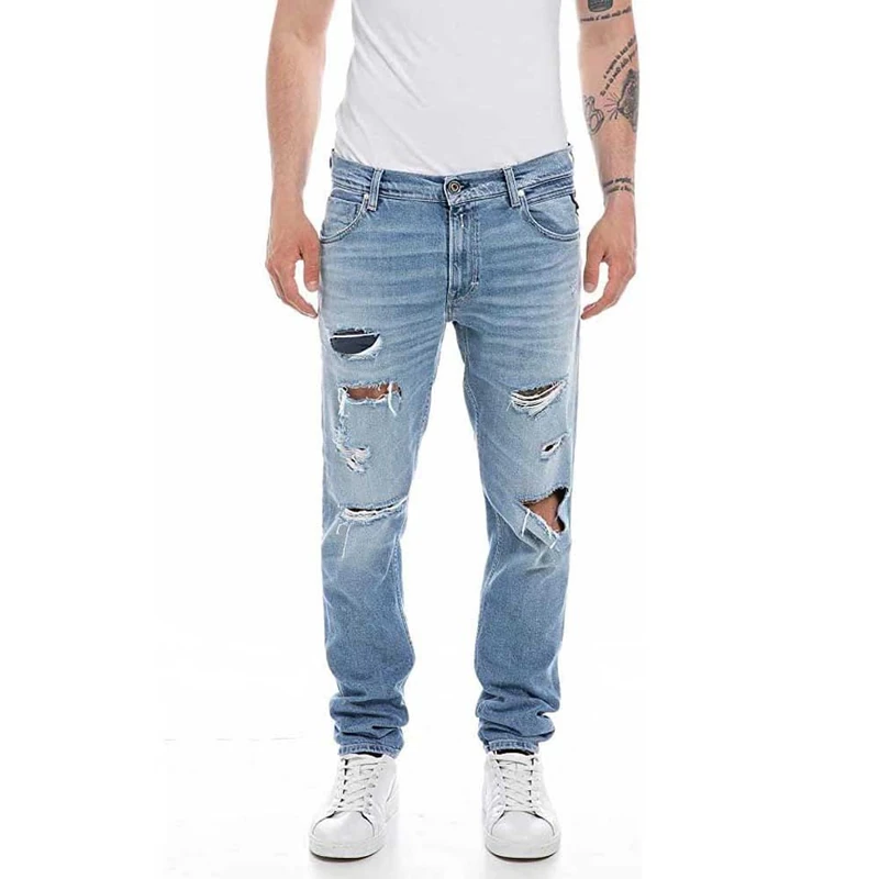 REPLAY Adult M1021 Mickym Jeans, Light Blue 010, 34W / 34L