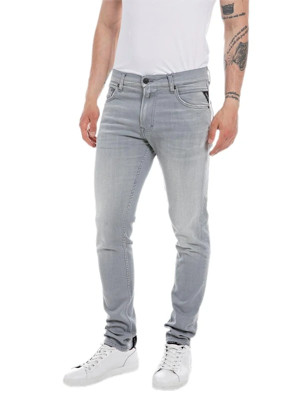 REPLAY Adult M1021 Mickym Jeans, Light Grey 095, 40W / 34L