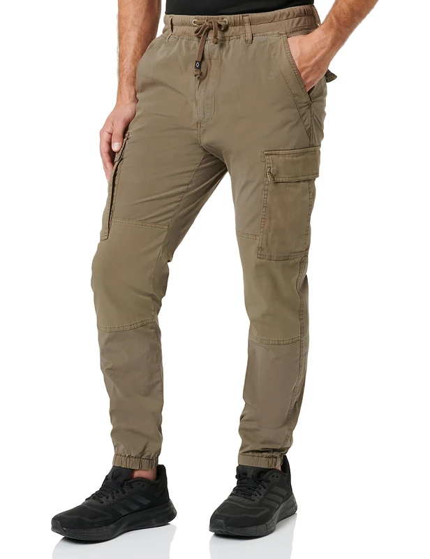 REPLAY Men's M9924 Essential Pants, Dark Mud 121, 32W