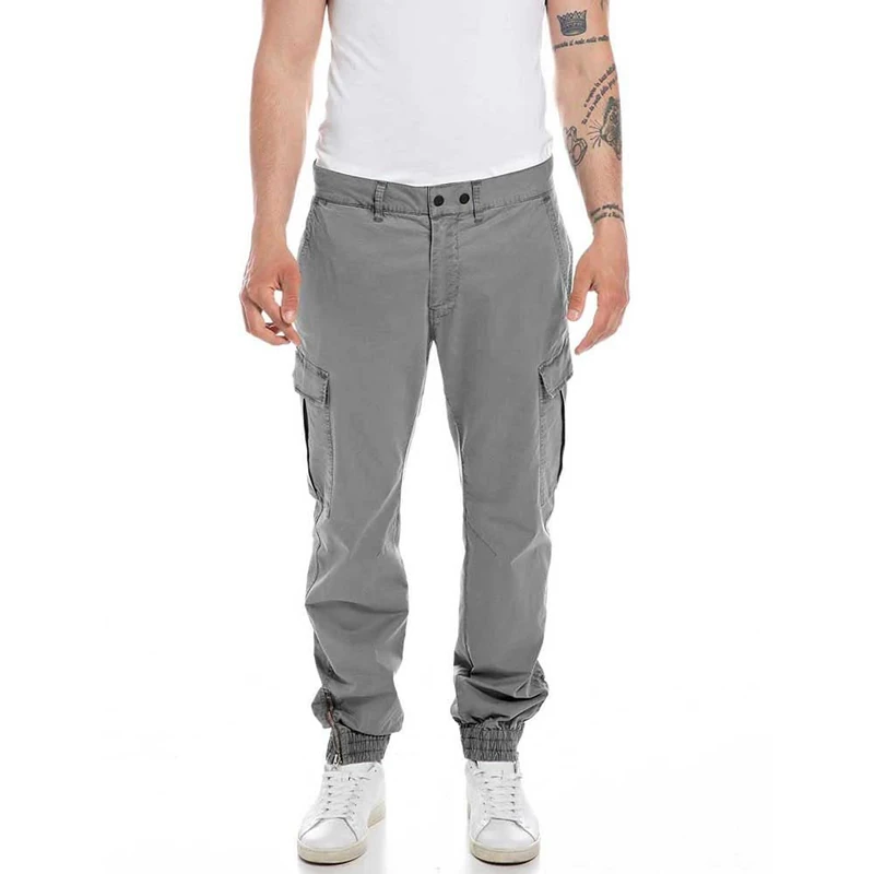 REPLAY Men's M9922 Essential Trouser, Steel Grey 319, 31W / 30L