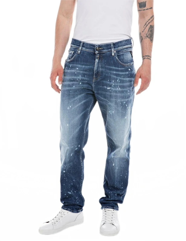 REPLAY Adult M1030 Sandot Jeans, Medium Blue 009, 36W / 32L