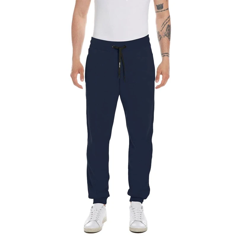 REPLAY Men's Jogging Pants with Drawstring, Blue 085 (Blue), M