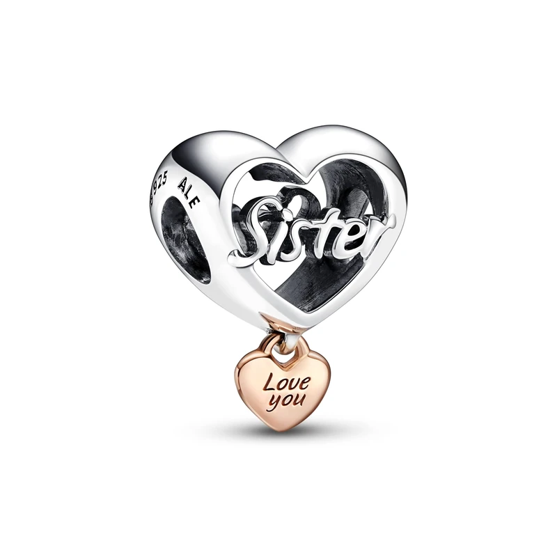 Pandora Love You Sister Heart Charm 782244C00 - Image 1