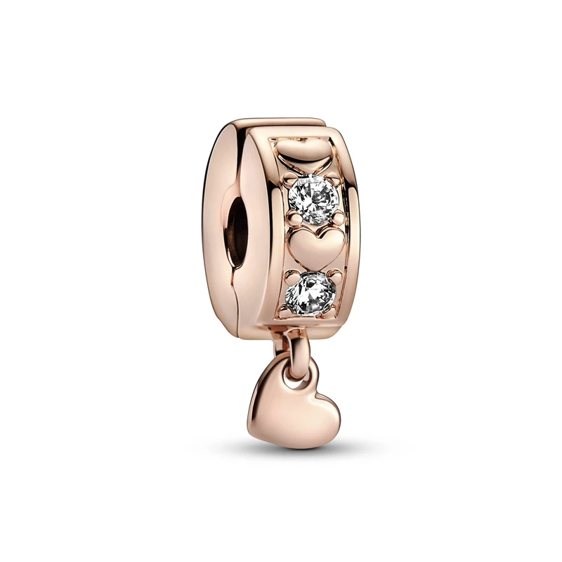 Pandora Infinite Hearts Sparkling Dangling Clip Charm 782253C01 - Image 1