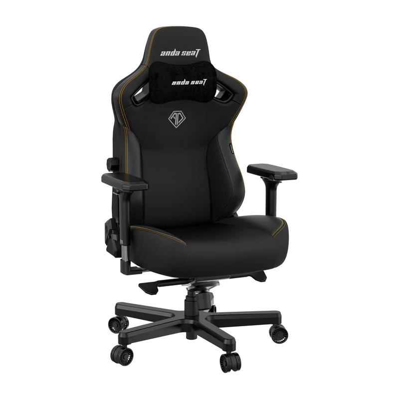 Anda Seat Kaiser 3 Gaming Chair for Adults - XL Reclining Video Game Chairs, PVC leather Ergonomic Gaming Chair, Heavy Duty Neck & Back Lumbar Support - Luxury Black Computer Chairs for Home & Work