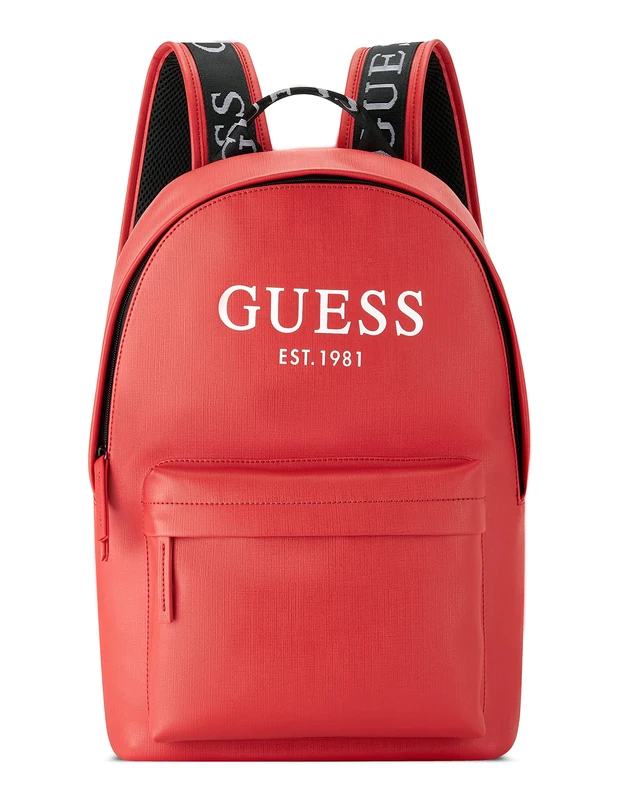 GUESS Unisex's Outfitters Designer, Backpack, Work Bag, Tote, Red, One Size
