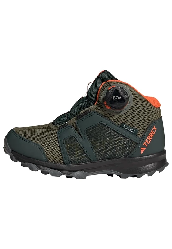 adidas Terrex Boa Mid R.rdy K Shoes-High (Non-Football), Shadow Green Pulse Olive Impact Orange, 1.5 UK