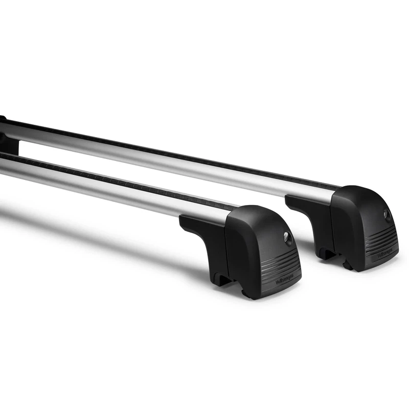 Volkswagen 2GA071151 Basic Rack Roof Rack T-Nut Support Bars Roof Rack Rails Silver for Vehicles with Roof Rails Only