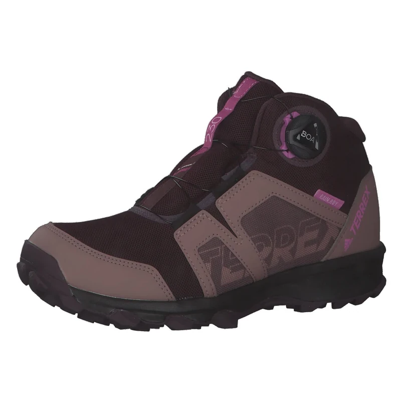 adidas Terrex Boa Mid R.rdy K Shoes-High (Non-Football), Shadow Maroon Matt Purple Met Wonder Red, 3.5 UK