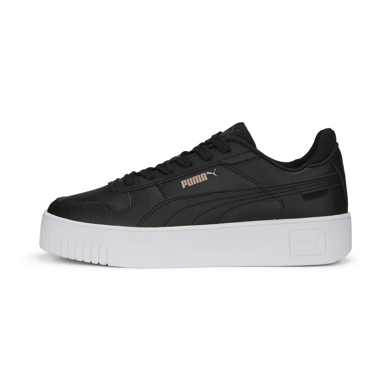 Puma Women's Carina Street Trainers, Puma Black-Puma Black-Rose Gold-Puma White, 6.5 UK