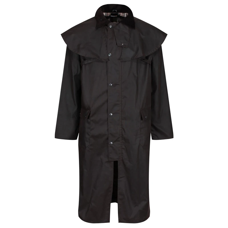 Regatta Professional Mens Cranbrook Longline Lightweight Wax Jacket - Perfect for Outdoors, Walking, Hiking & Camping - Image 1